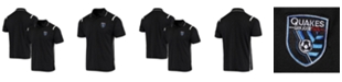 Antigua Men's Black San Jose Earthquakes Merit Polo Shirt